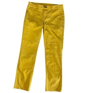 Cabi Marigold Yellow Utility Trousers Cargo Style Pants - Womens Size 6